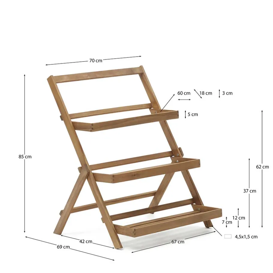 Sale Klappbares Regal im Treppendesign - zB für Blumen - Oledra Regale