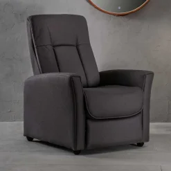 Clearance Klassischer Fernsehsessel in Anthrazit - Olagora Sessel