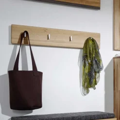 Sale Kleiderhakenleiste Leyrina aus Kernbuche Massivholz Garderoben