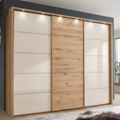 Kleiderschrank 250 cm breit mit zwei Höhen - Nikoba Kleiderschränke|Schränke