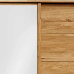 Best Kleiderschrank aus Wildeiche mit Weißglas - Divnoi Kleiderschränke|Schränke