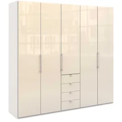 Kleiderschrank für modernes Schlafzimmer in Creme - Zidarie Kleiderschränke