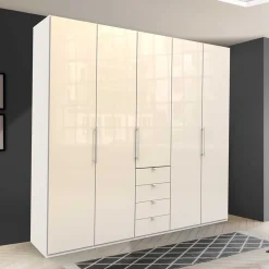 Kleiderschrank für modernes Schlafzimmer in Creme - Zidarie Kleiderschränke