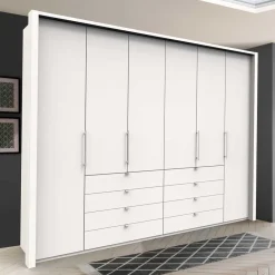 Outlet Kleiderschrank fürs Schlafzimmer mit Metallgriffen - Donpiave Kleiderschränke