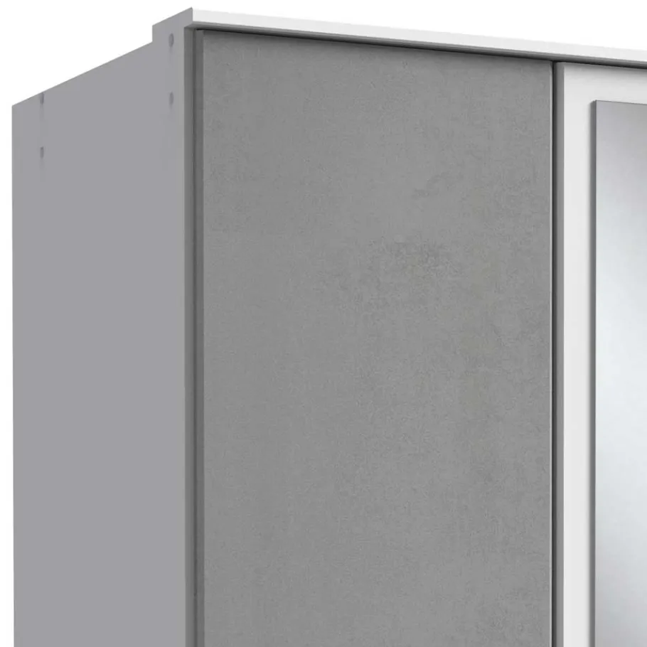 Online Kleiderschrank in Betonoptik Lichtgrau & Weiß - Karimos Kleiderschränke|Schränke