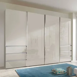 Outlet Kleiderschrank in Champagner Glasfront - Vilicita Kleiderschränke|Schränke