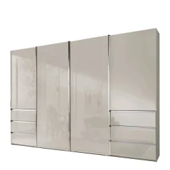Outlet Kleiderschrank in Champagner Glasfront - Vilicita Kleiderschränke|Schränke
