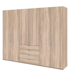 Sale Kleiderschrank in Holzoptik Eiche sägerau - Zayun Kleiderschränke