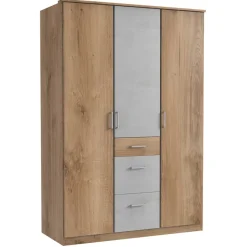 New Kleiderschrank in Plankeneiche & Lichtgrau - Anca Kleiderschränke|Schränke