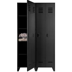 Hot Kleiderschrank in Spind Optik aus Holz und Holzwerkstoff - Tivegos Kleiderschränke|Schränke