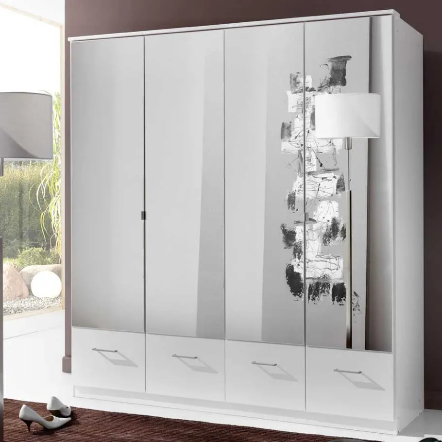 Hot Kleiderschrank Mellevos in Weiß Kleiderschränke|Schränke