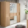 Hot Kleiderschrank mit 4 Türen in Eiche - Emdsiva Kleiderschränke|Schränke