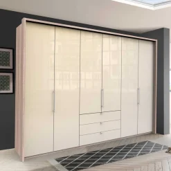 Hot Kleiderschrank mit drei Schubladen & Falttüren - Rativian II Kleiderschränke|Schränke