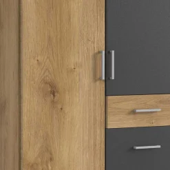 Best Kleiderschrank mit drei Schubladen & drei Türen - Leviza I Kleiderschränke