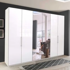 Best Kleiderschrank mit Gleittüren in Weiß - Dolienca Kleiderschränke|Schränke