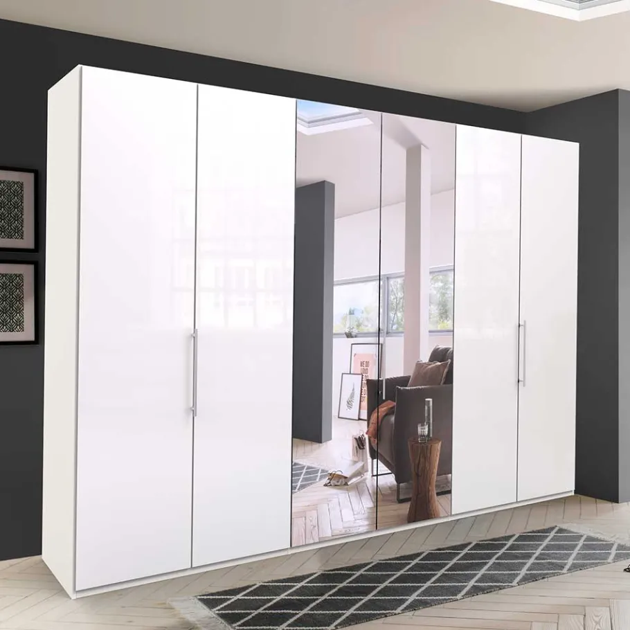 Best Kleiderschrank mit Gleittüren in Weiß - Dolienca Kleiderschränke|Schränke