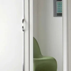 Discount Kleiderschrank mit Spiegel in Weiß & Chrom - Miracella Kleiderschränke|Schränke