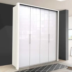 Online Kleiderschrank mit zwei Falttüren in Weiß - Dolienca Kleiderschränke|Schränke