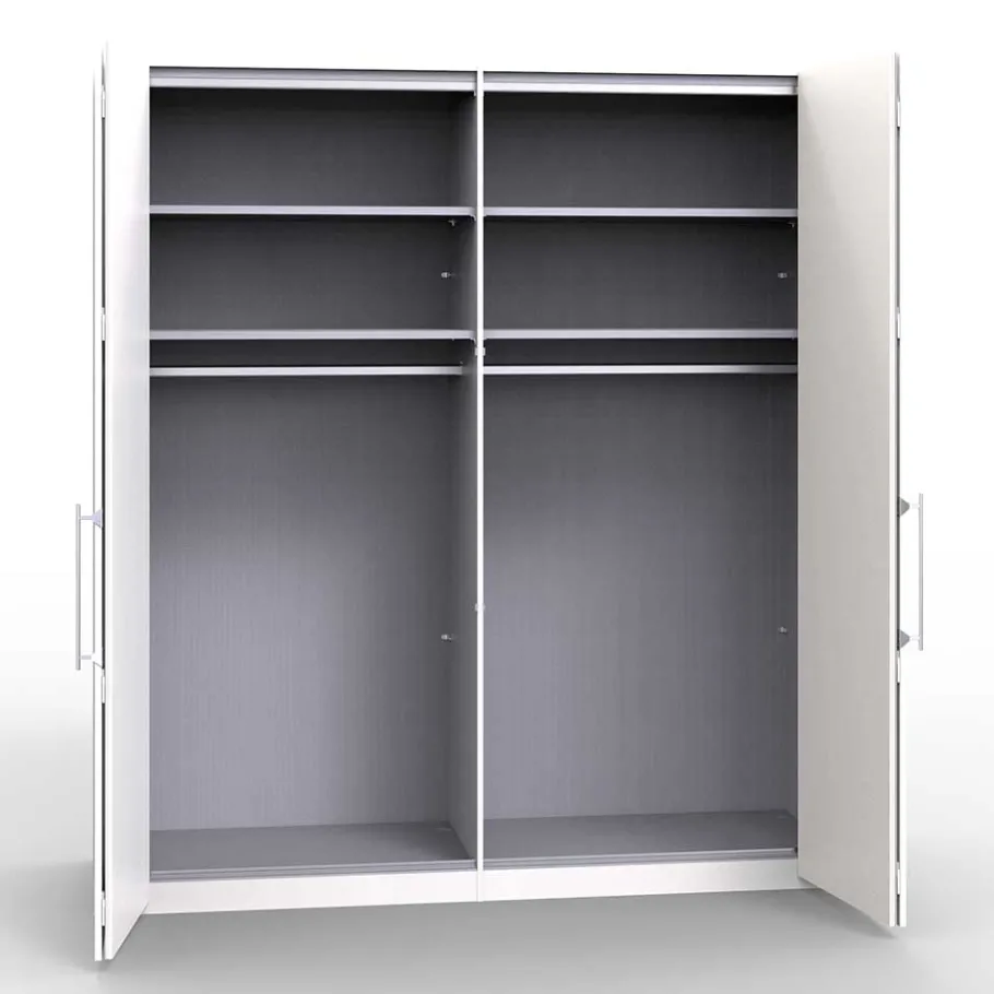 Online Kleiderschrank mit zwei Falttüren in Weiß - Dolienca Kleiderschränke|Schränke