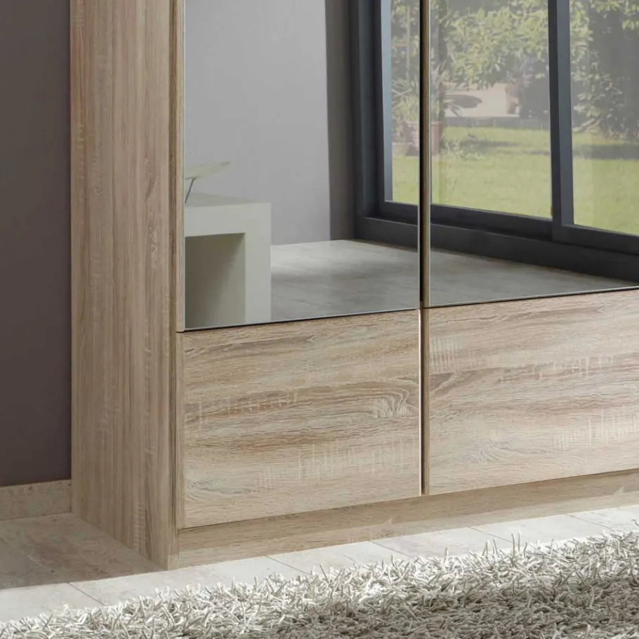 Online Kleiderschrank Rommino mit Spiegel Kleiderschränke|Schränke