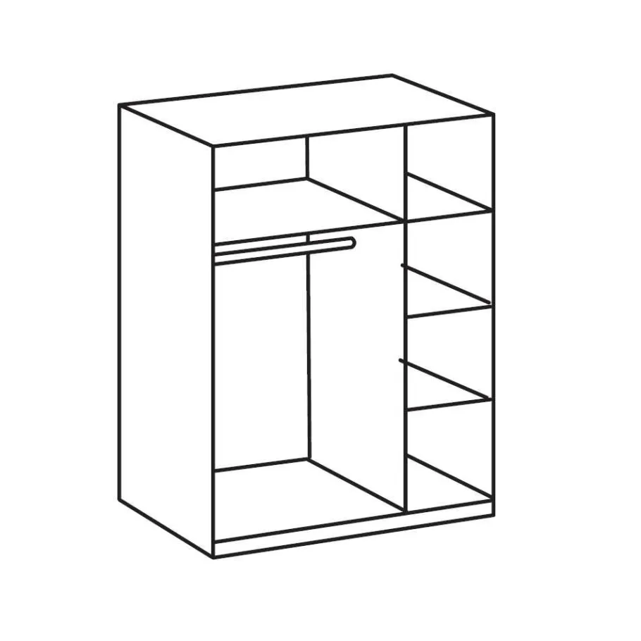 Online Kleiderschrank Rommino mit Spiegel Kleiderschränke|Schränke