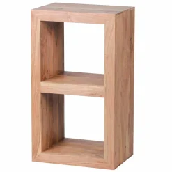 Outlet Kleines Standregal Vislan aus Holz massiv Akazie natur Regale