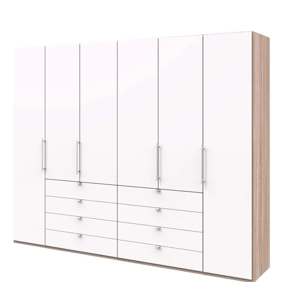 Online Kombi Kleiderschrank mit Schubkästen und Falttüren - Vaclyn Kleiderschränke|Schränke