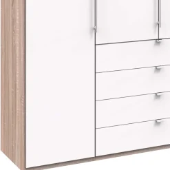 Online Kombi Kleiderschrank mit Schubkästen und Falttüren - Vaclyn Kleiderschränke|Schränke