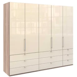 Online Kombi Kleiderschrank mit 2 breiten Abteilen - Rativian Kleiderschränke|Schränke