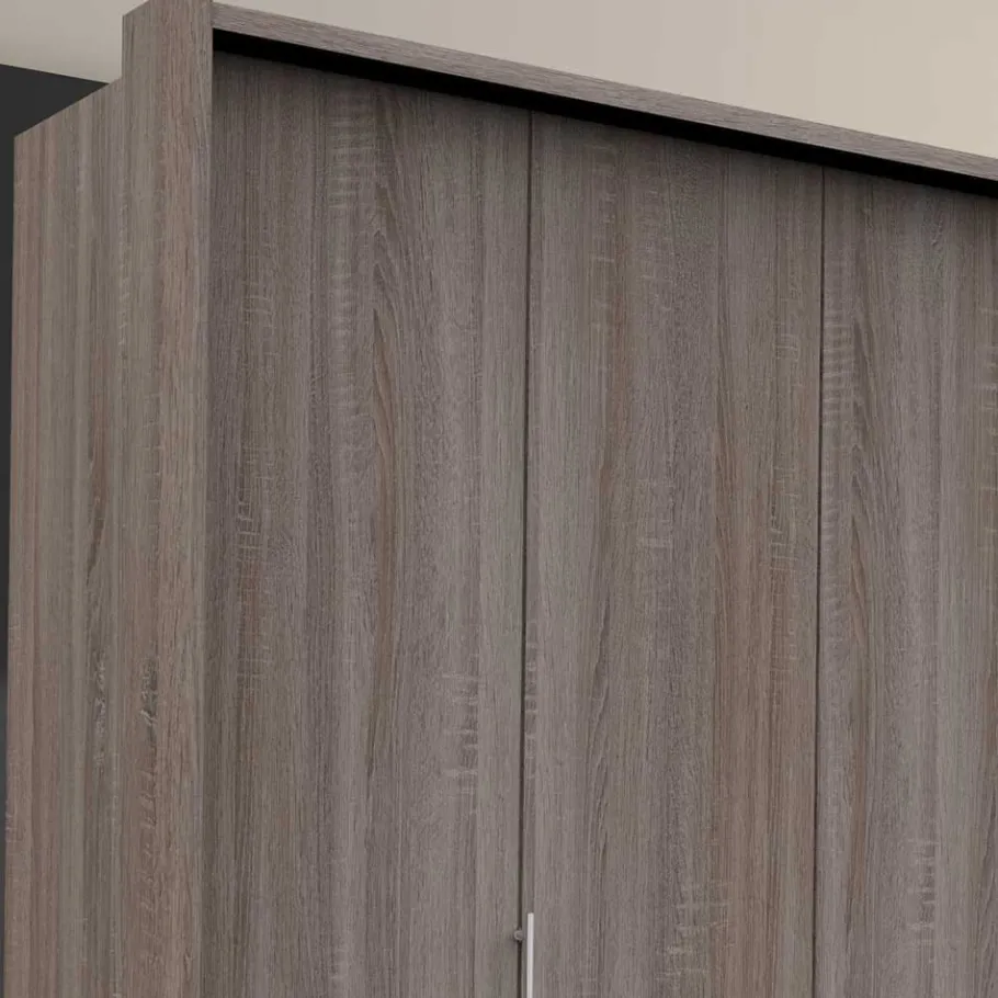 Outlet Kombi-Falttürenschrank mit acht Schubladen - Crenba Kleiderschränke