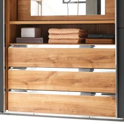 Outlet Kombi-Kleiderschrank mit offenen Fächern - Bafata Kleiderschränke|Schränke