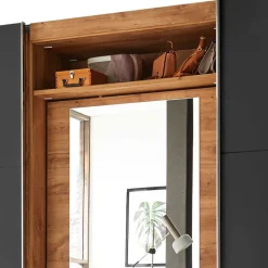 Outlet Kombi-Kleiderschrank mit offenen Fächern - Bafata Kleiderschränke|Schränke