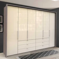 Kombi-Schlafzimmer-Kleiderschrank in Creme - Casilla Kleiderschränke