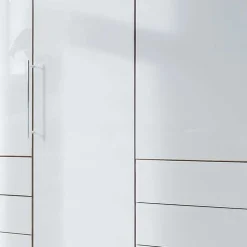 Kombi-Schlafzimmerschrank in Weiß & Eiche Bianco - Nuetran Kleiderschränke|Schränke