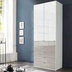 Sale Kombi-Schlafzimmerschrank zweifarbig - Pascan Kleiderschränke|Schränke