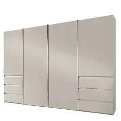 Online Kombi-Schwebetürenschrank in Champagner - Eusebia Kleiderschränke|Schränke