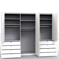 Komfort Kleiderschrank mit acht Schubladen - Crenba Kleiderschränke|Schränke