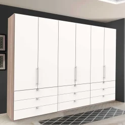 Outlet Komfort Kleiderschrank mit drei Falttüren - Vaclyn Kleiderschränke|Schränke