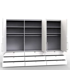 Outlet Komfort Kleiderschrank mit drei Falttüren - Vaclyn Kleiderschränke|Schränke