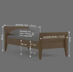 Clearance Komfortbett Thomas aus Buche natur geölt Betten