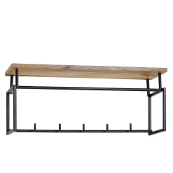 Clearance Kompakte Wandgarderobe mit Holz Hutboden - Burgossi Garderoben