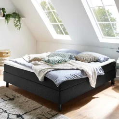 Sale Komplett Bett für Dachschrägen in Schwarz - Vitablo Betten