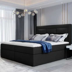 Sale Komplettbett in Schwarzbraun Stoffbezug - Aundre Betten