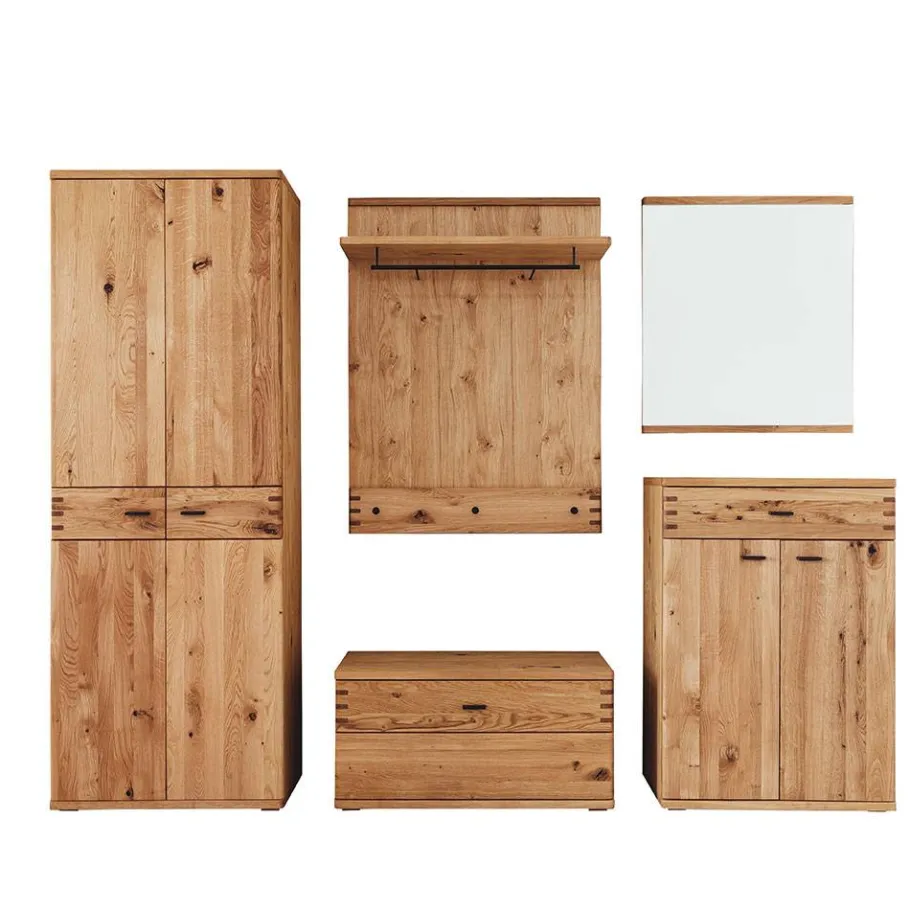 Sale Kompletteinrichtung Diele in Wildeiche - Manaus (fünfteilig) Garderoben