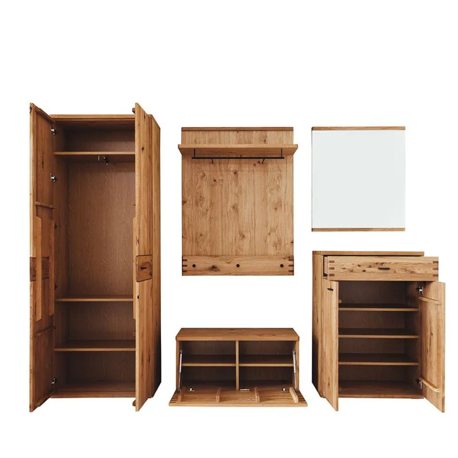 Sale Kompletteinrichtung Diele in Wildeiche - Manaus (fünfteilig) Garderoben