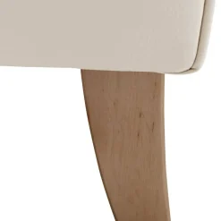 Sale Kunstledersessel in Beige mit Buche Natur - Charleen Sessel