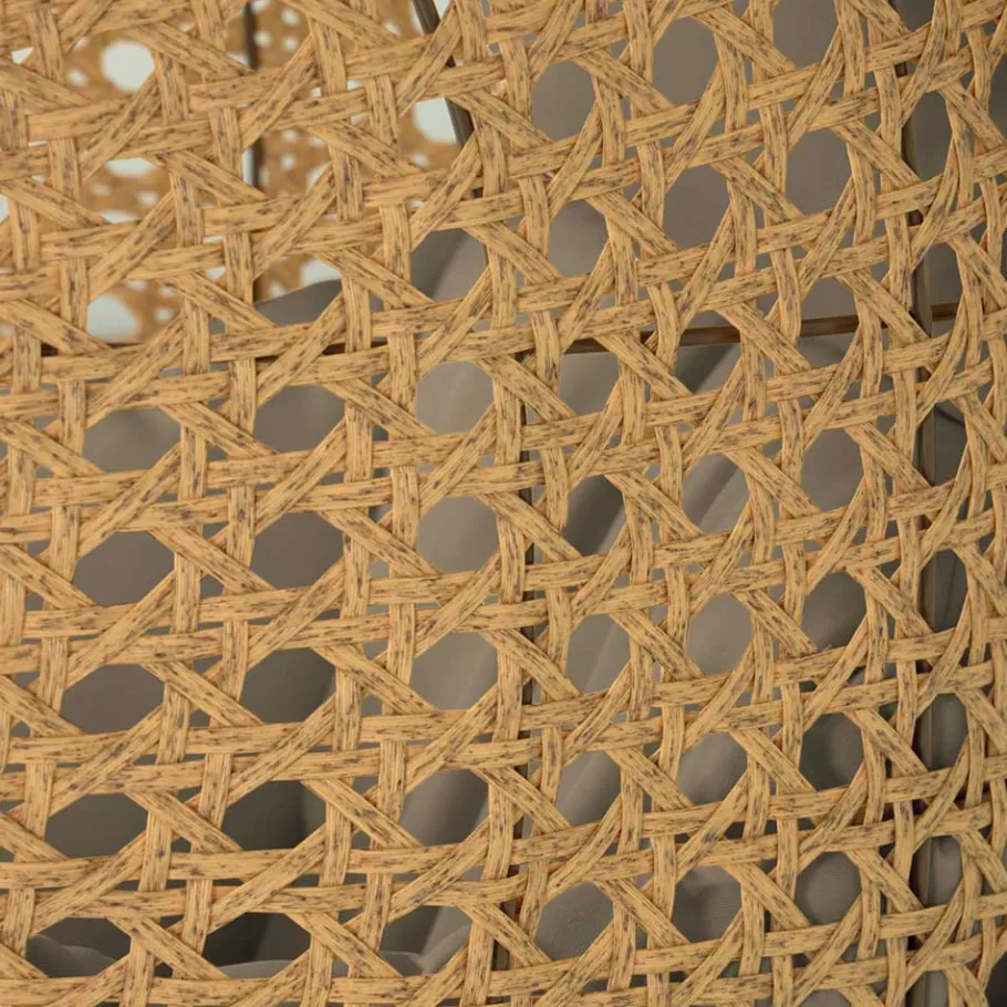 Best Kunstrattan Hängesessel in Naturoptik Beige - Trokania Sessel