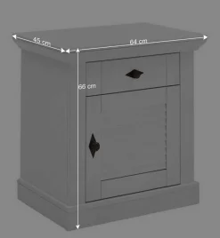 Clearance Landhaus Bett mit Kopf- und Fußteil - Mira Betten