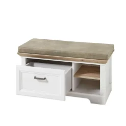 Sale Landhaus Dielenmöbel Set zweifarbig - Nurelcas (dreiteilig) Garderoben