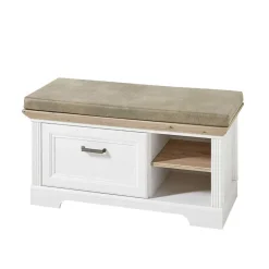 Sale Landhaus Dielenmöbel Set zweifarbig - Nurelcas (dreiteilig) Garderoben